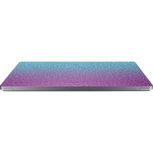 Cheetah Print Purple and Blue Universal Laptop 16.6in (13.4 x 9.7in) Skin